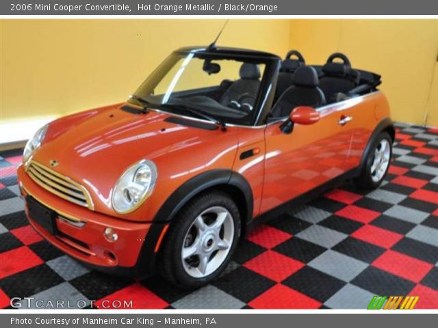 2006 Mini Cooper Convertible in Hot Orange Metallic