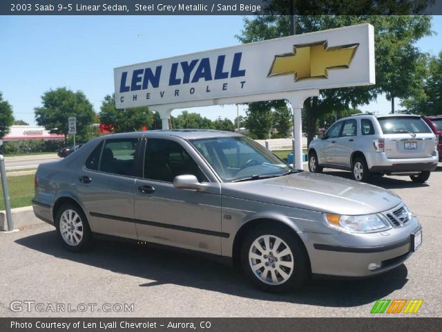 2003 Saab 9-5 Linear Sedan in Steel Grey Metallic