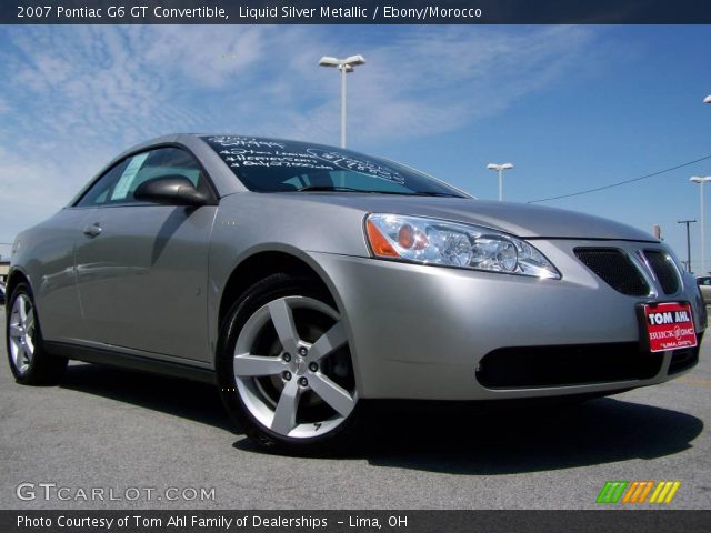 2007 Pontiac G6 GT Convertible in Liquid Silver Metallic