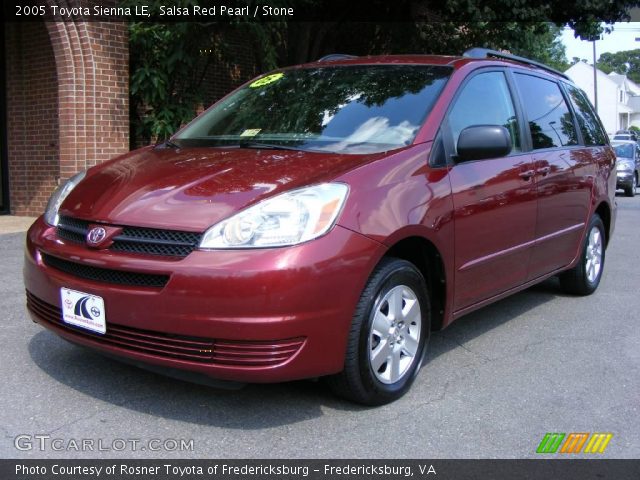 2005 Toyota Sienna LE in Salsa Red Pearl