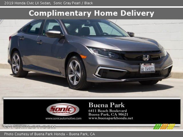 2019 Honda Civic LX Sedan in Sonic Gray Pearl