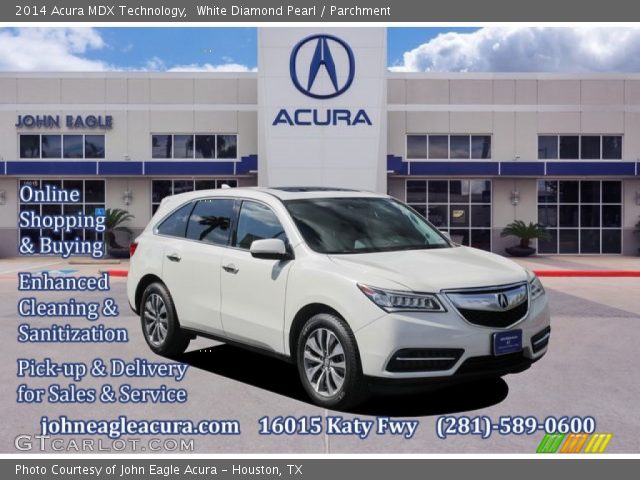 2014 Acura MDX Technology in White Diamond Pearl