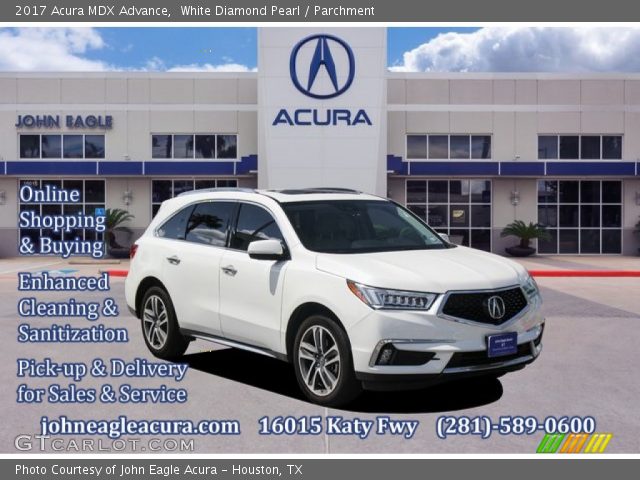 2017 Acura MDX Advance in White Diamond Pearl