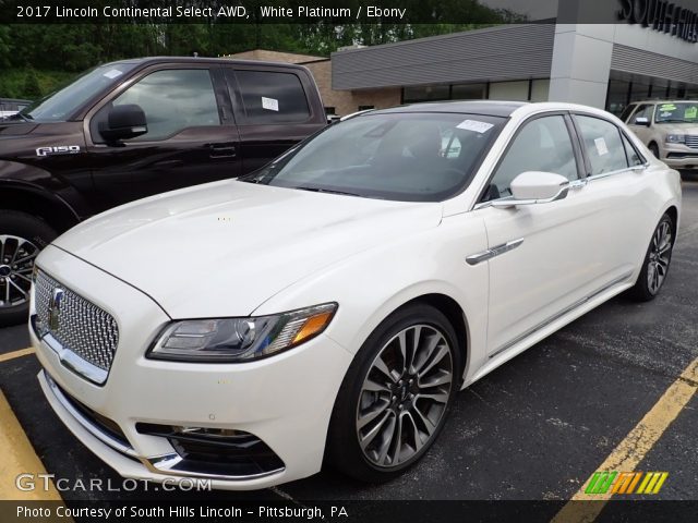 2017 Lincoln Continental Select AWD in White Platinum
