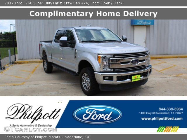 2017 Ford F250 Super Duty Lariat Crew Cab 4x4 in Ingot Silver