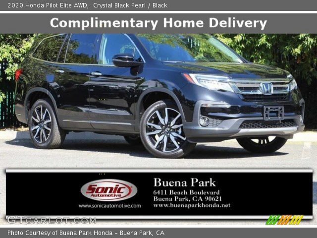 2020 Honda Pilot Elite AWD in Crystal Black Pearl