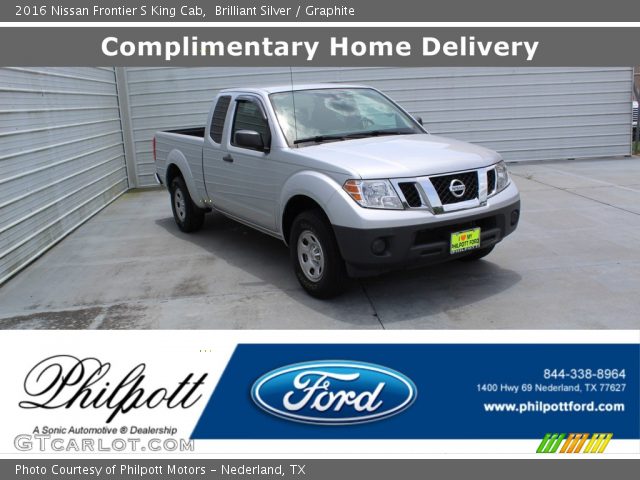 2016 Nissan Frontier S King Cab in Brilliant Silver