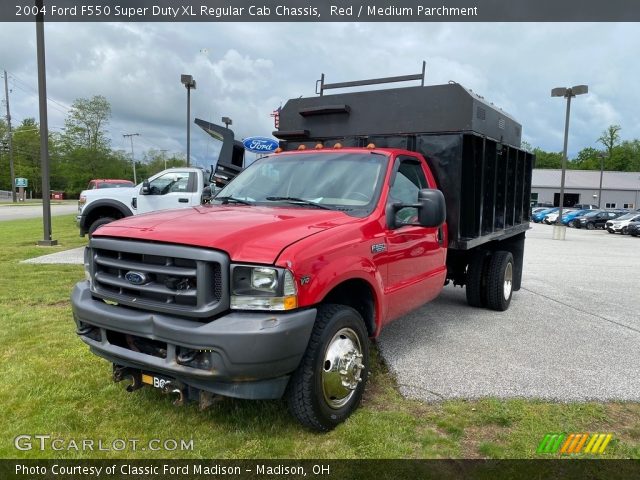 2004 Ford F550 Super Duty XL Regular Cab Chassis in Red