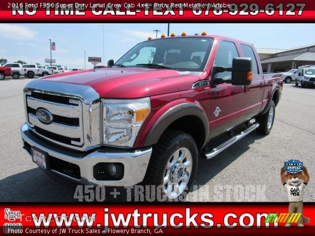 2016 Ford F350 Super Duty Lariat Crew Cab 4x4 in Ruby Red Metallic