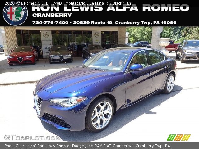 2020 Alfa Romeo Giulia TI AWD in Montecarlo Blue Metallic