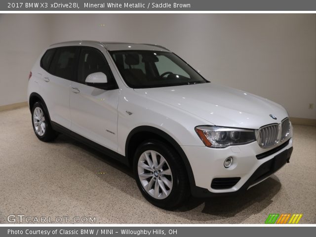 2017 BMW X3 xDrive28i in Mineral White Metallic