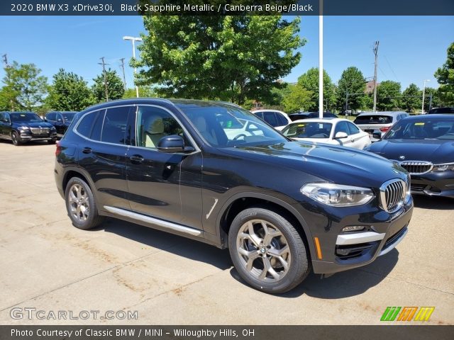 2020 BMW X3 xDrive30i in Black Sapphire Metallic