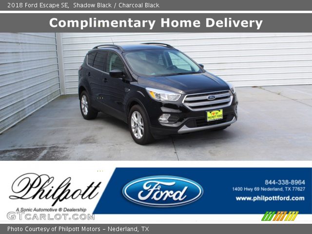 2018 Ford Escape SE in Shadow Black