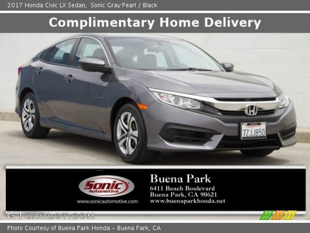 2017 Honda Civic LX Sedan in Sonic Gray Pearl