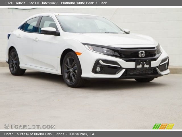 2020 Honda Civic EX Hatchback in Platinum White Pearl