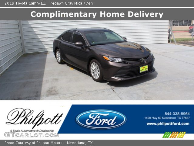 2019 Toyota Camry LE in Predawn Gray Mica