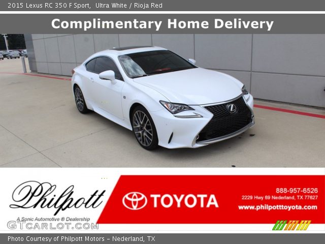 2015 Lexus RC 350 F Sport in Ultra White