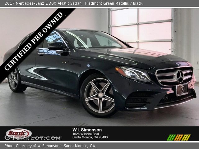 2017 Mercedes-Benz E 300 4Matic Sedan in Piedmont Green Metallic