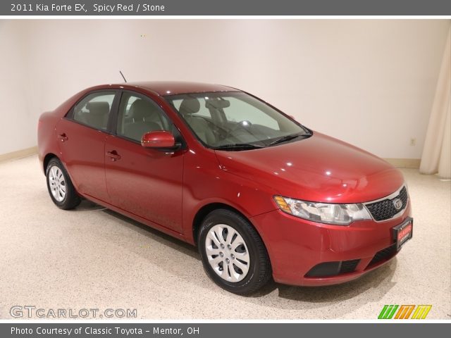 2011 Kia Forte EX in Spicy Red