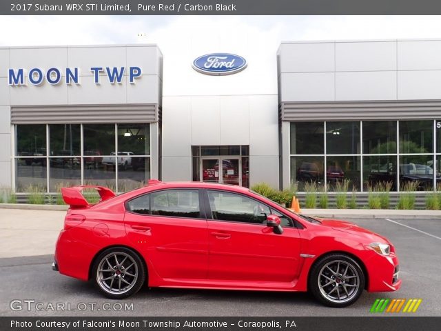 2017 Subaru WRX STI Limited in Pure Red