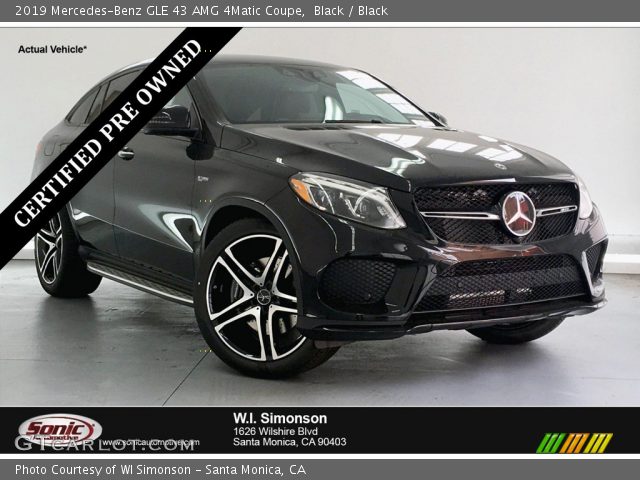 2019 Mercedes-Benz GLE 43 AMG 4Matic Coupe in Black