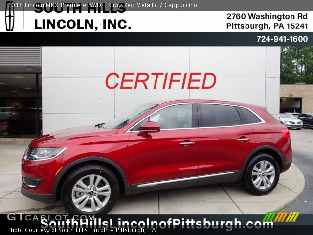 2018 Lincoln MKX Premiere AWD in Ruby Red Metallic