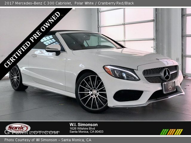 2017 Mercedes-Benz C 300 Cabriolet in Polar White