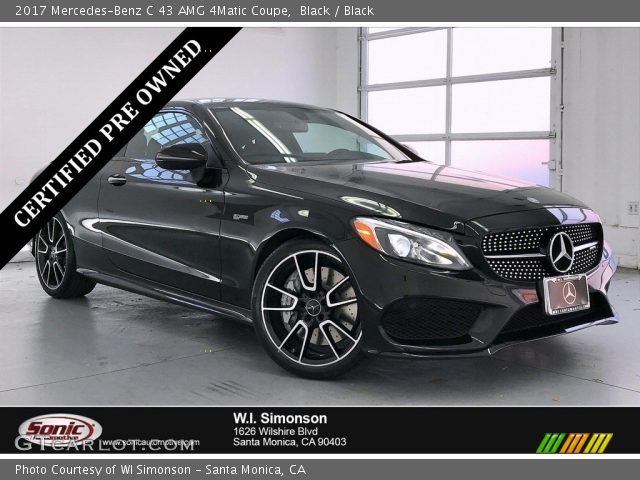 2017 Mercedes-Benz C 43 AMG 4Matic Coupe in Black