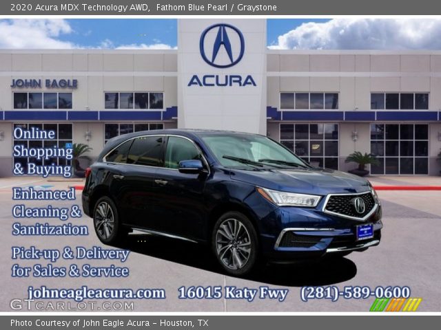 2020 Acura MDX Technology AWD in Fathom Blue Pearl