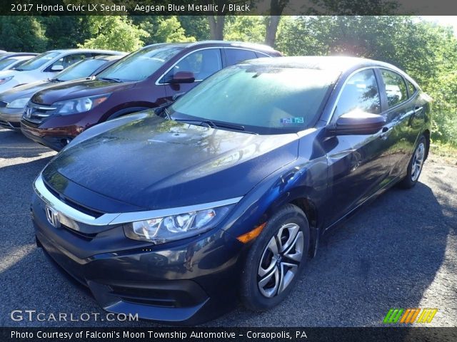 2017 Honda Civic LX Sedan in Aegean Blue Metallic