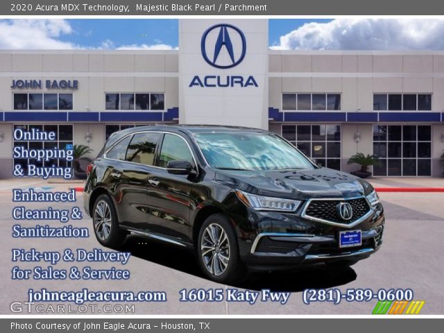 2020 Acura MDX Technology in Majestic Black Pearl