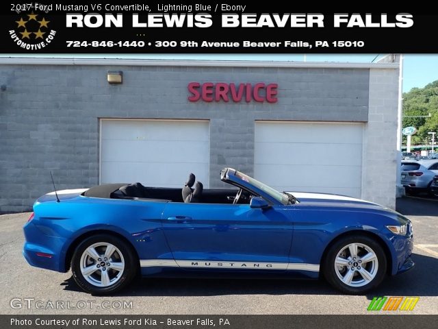 2017 Ford Mustang V6 Convertible in Lightning Blue