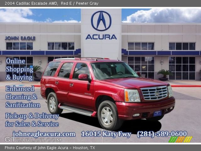 2004 Cadillac Escalade AWD in Red E