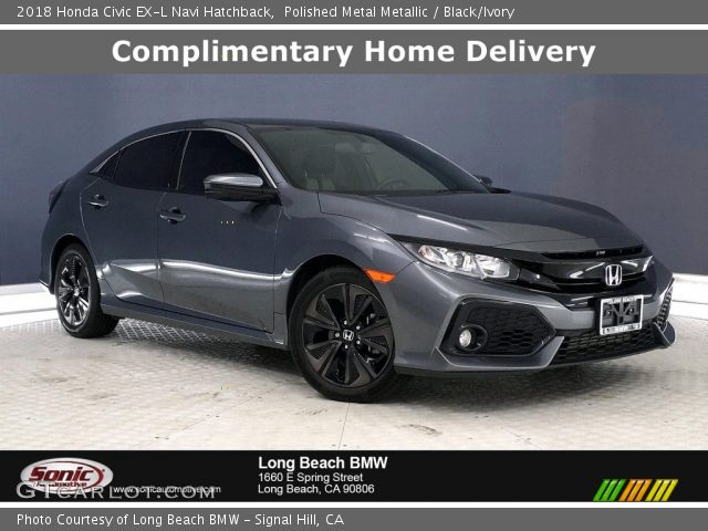 2018 Honda Civic EX-L Navi Hatchback in Polished Metal Metallic