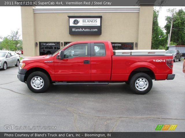 2011 Ford F150 XL SuperCab 4x4 in Vermillion Red