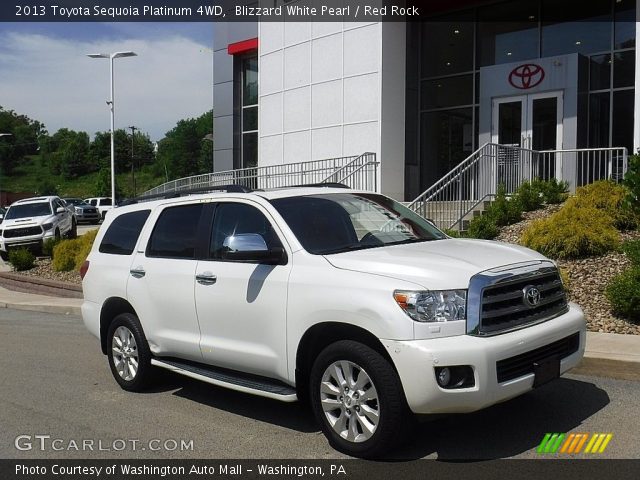 2013 Toyota Sequoia Platinum 4WD in Blizzard White Pearl