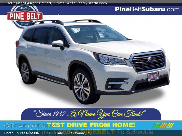 2020 Subaru Ascent Limited in Crystal White Pearl