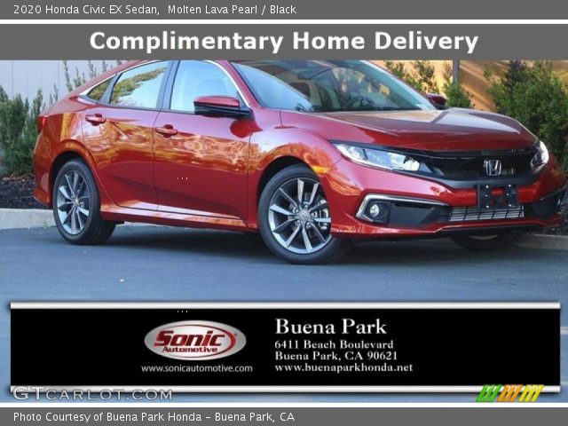 2020 Honda Civic EX Sedan in Molten Lava Pearl