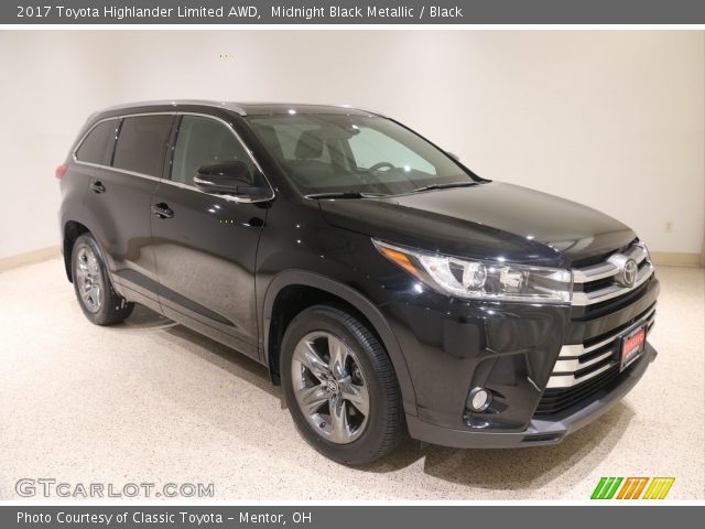 2017 Toyota Highlander Limited AWD in Midnight Black Metallic