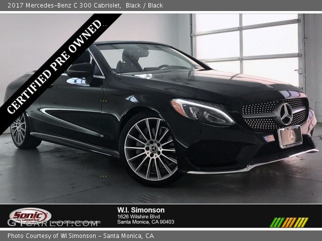2017 Mercedes-Benz C 300 Cabriolet in Black