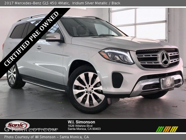 2017 Mercedes-Benz GLS 450 4Matic in Iridium Silver Metallic