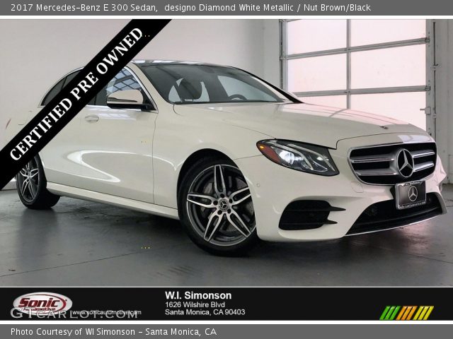 2017 Mercedes-Benz E 300 Sedan in designo Diamond White Metallic