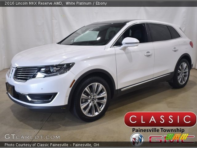 2016 Lincoln MKX Reserve AWD in White Platinum