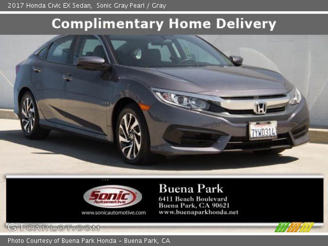 2017 Honda Civic EX Sedan in Sonic Gray Pearl