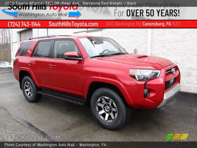2020 Toyota 4Runner TRD Off-Road 4x4 in Barcelona Red Metallic