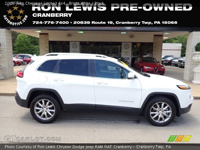 2018 Jeep Cherokee Limited 4x4 in Bright White