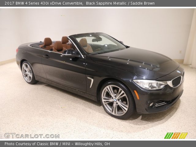 2017 BMW 4 Series 430i xDrive Convertible in Black Sapphire Metallic