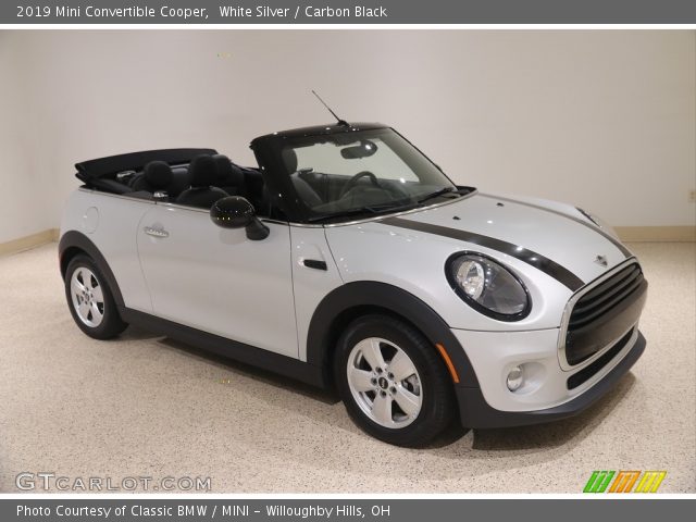 2019 Mini Convertible Cooper in White Silver