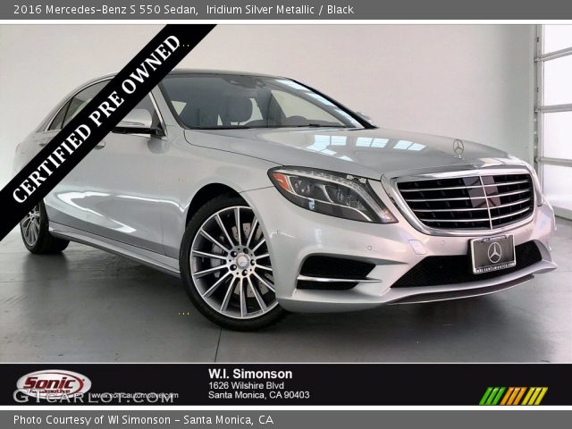 2016 Mercedes-Benz S 550 Sedan in Iridium Silver Metallic