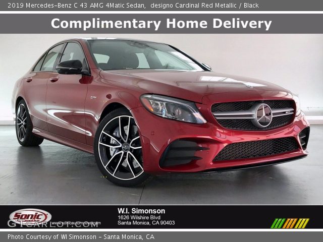 2019 Mercedes-Benz C 43 AMG 4Matic Sedan in designo Cardinal Red Metallic